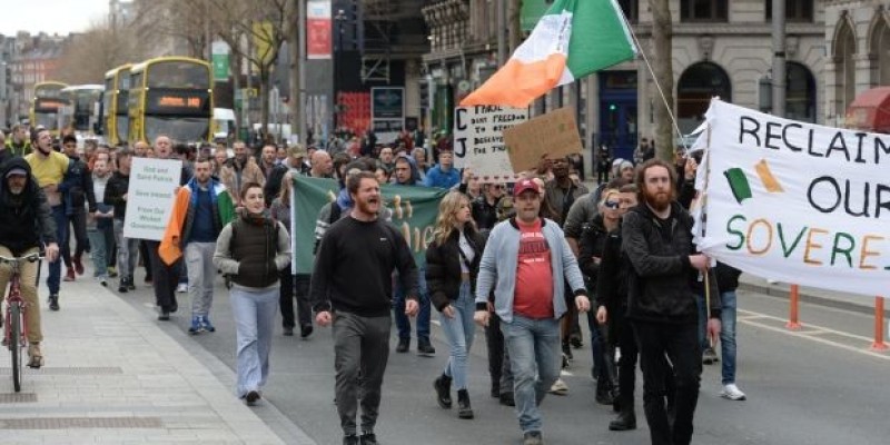 11 osób aresztowanych podczas protestu w Dublinie