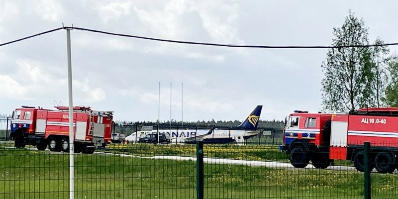 Samolot Ryanair uziemiony na Białorusi