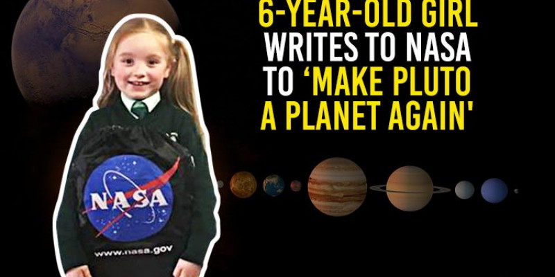 Sześciolatka napisała do NASA w sprawie Plutona