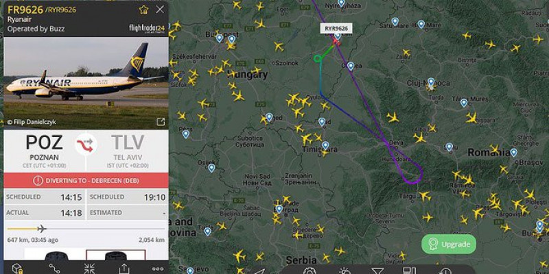 Alarm bombowy w samolocie Ryanaira lecącym z Poznania