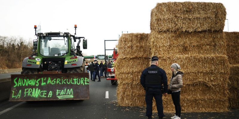 Irlandzcy rolnicy dołączyli do protestów trwających w innych krajach UE