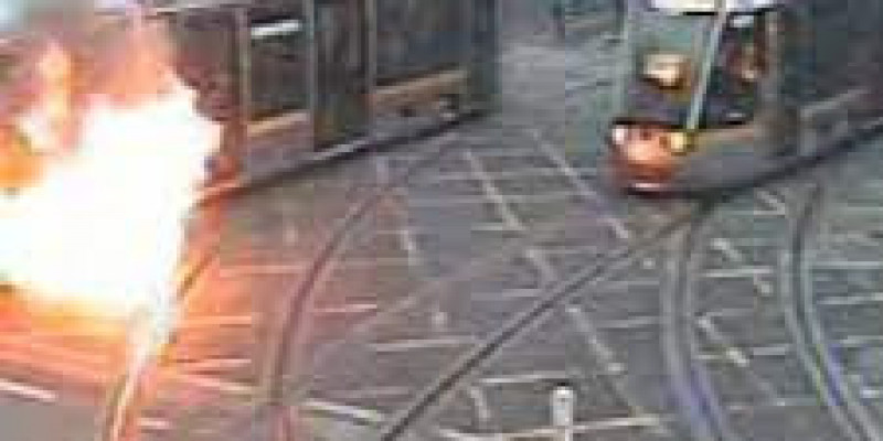 Mężczyzna oskarżony o podpalenie tramwaju w Dublinie