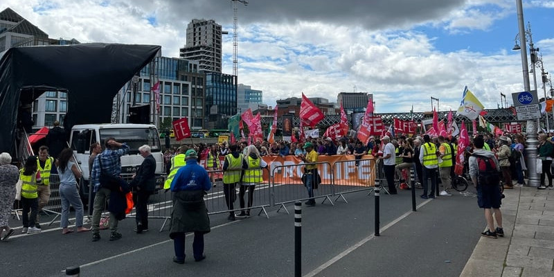 Demonstracja przeciwko aborcji w Dublinie